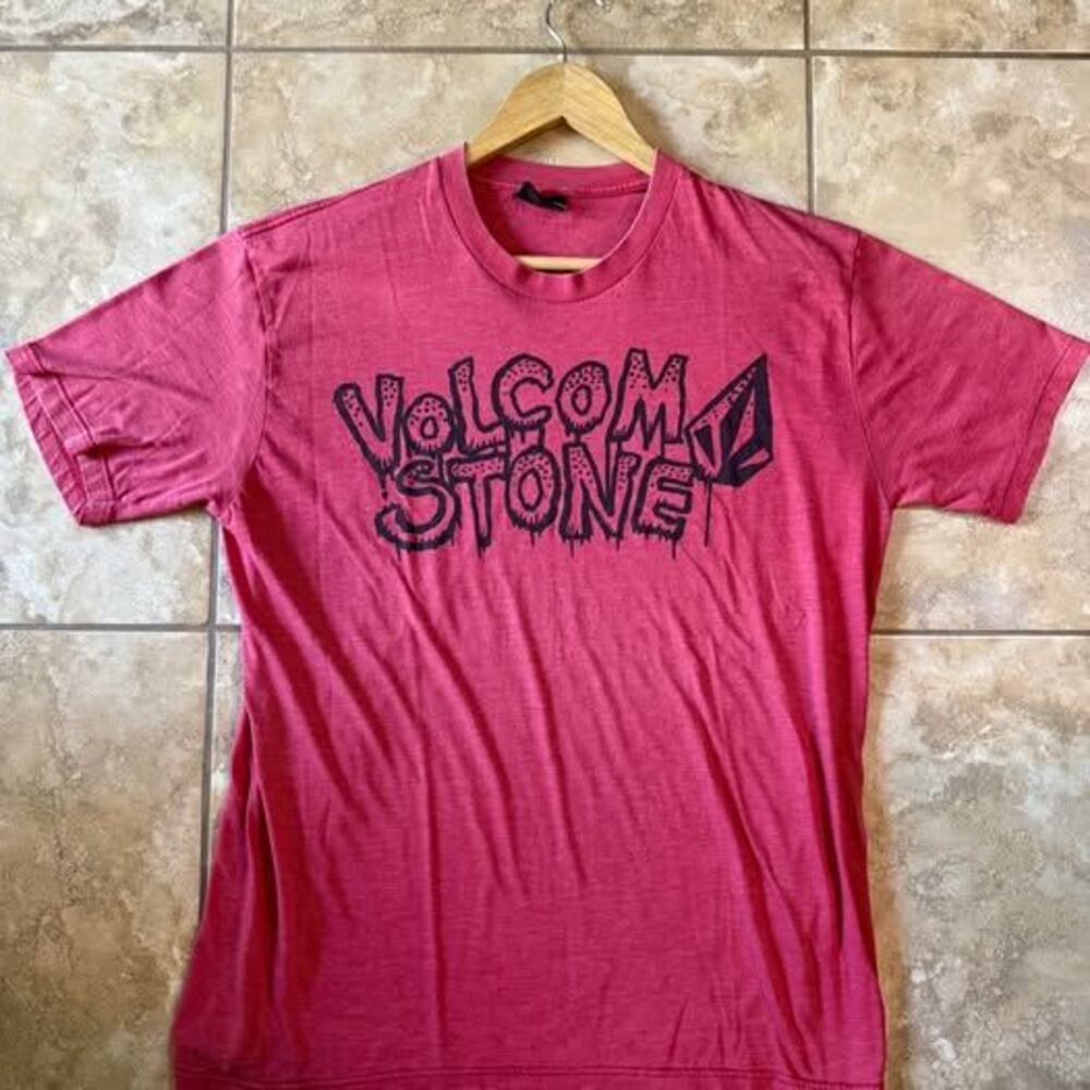 Vintage 2000s Volcom Stone Drip Graffiti Logo Skater Graphic Tee Shirt XL